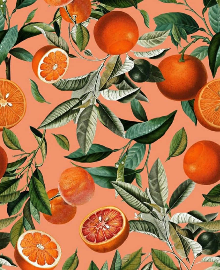 Fremhæv den livlige varme i den orange æstetik. Wallpapers