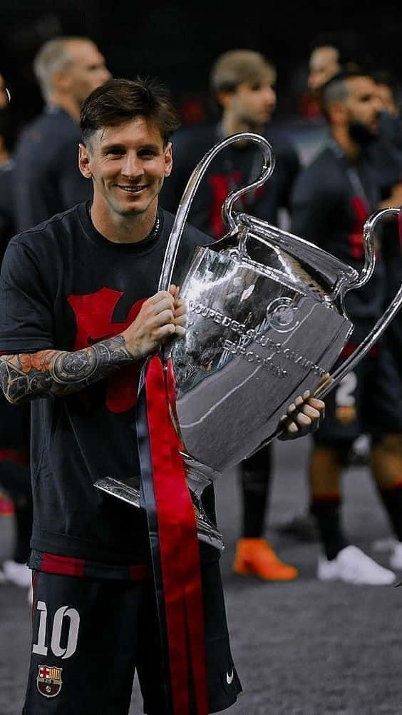 Frigør dit potentiale med den nye Messi iPhone. Wallpapers