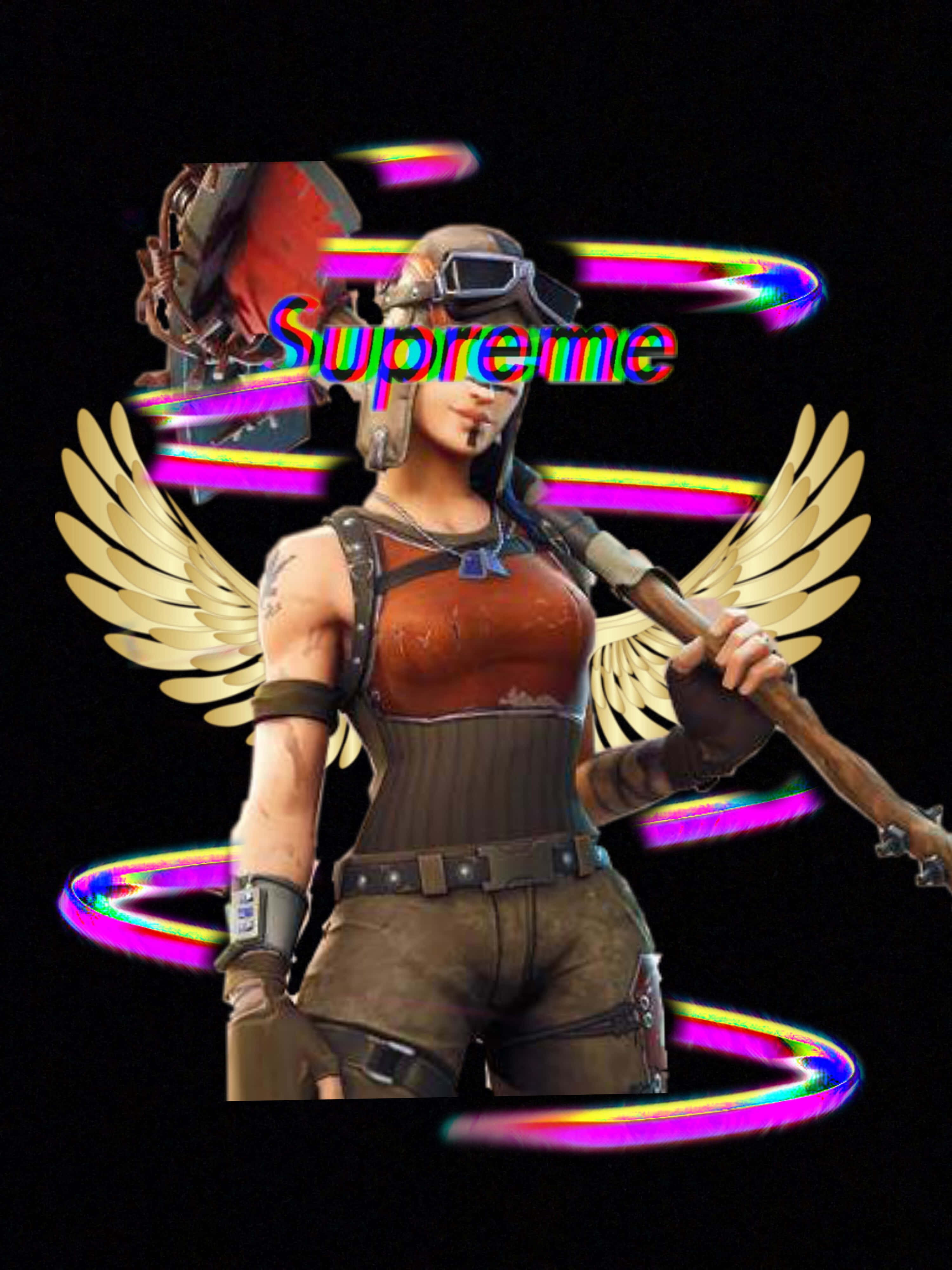 Frigør din krigerånd med Supreme Fortnite Wallpapers