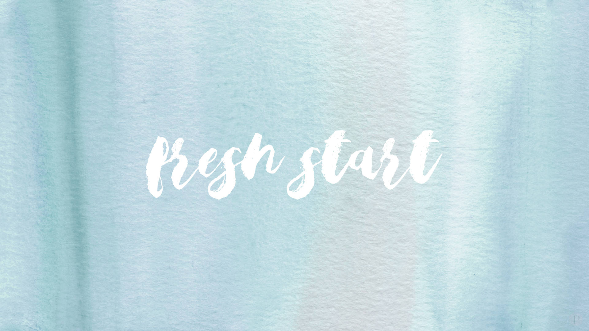 Frisk Start Simpel Blå Æstetik Wallpapers