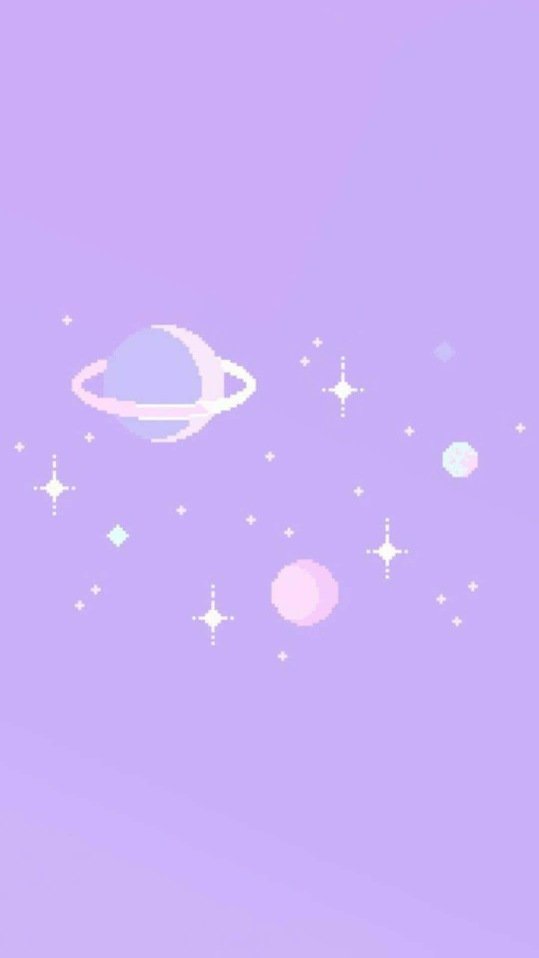 Friske lilla blomster mod en solbeskinnet himmel. Wallpapers