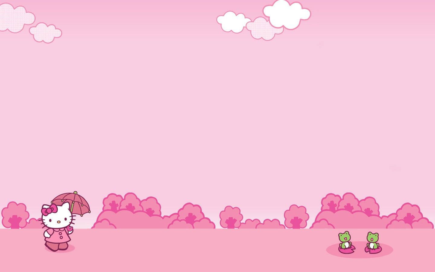 Frøer og Hello Kitty æstetik Wallpapers