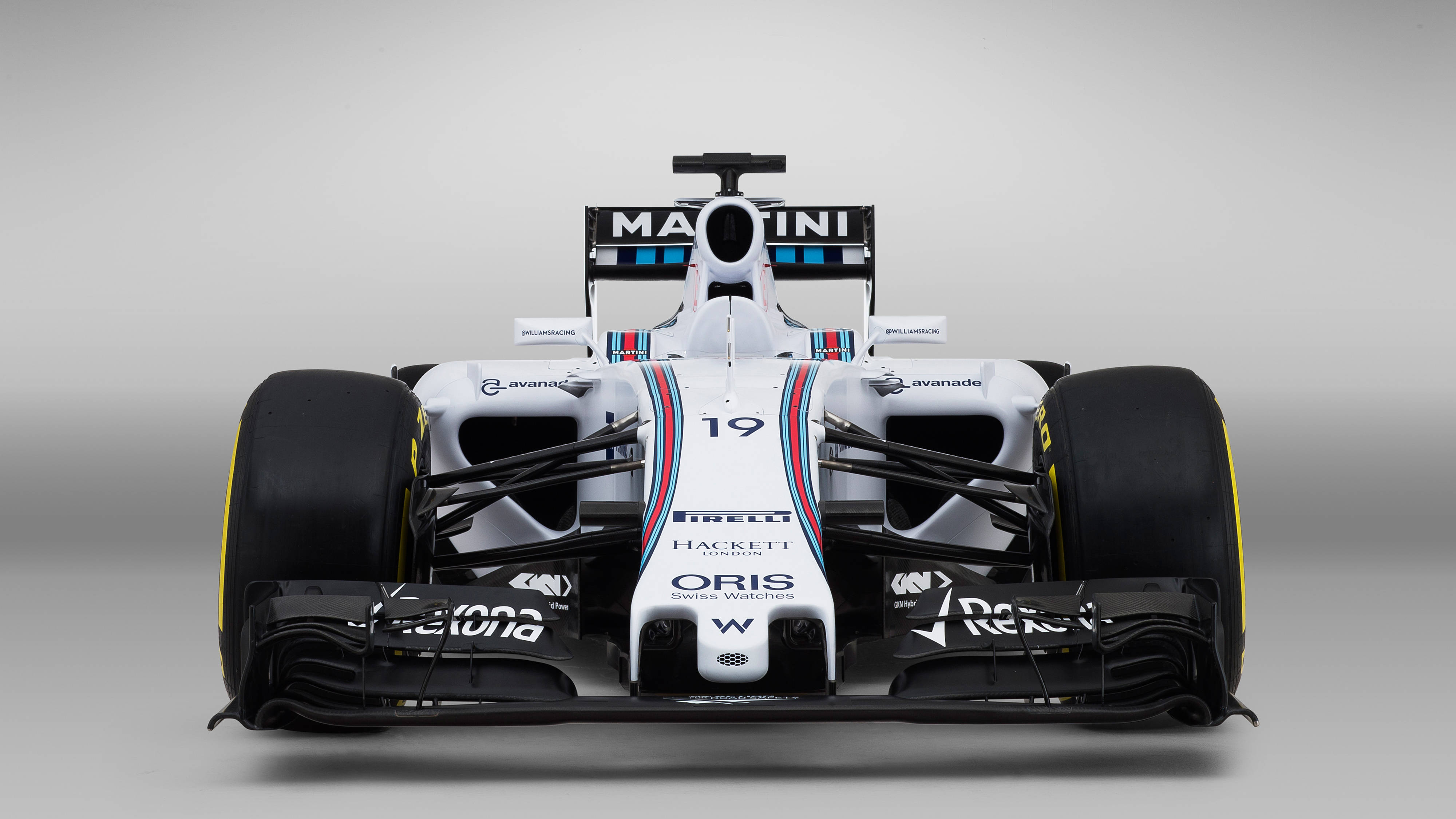 Frontalt billede af en Williams racerbil Wallpapers