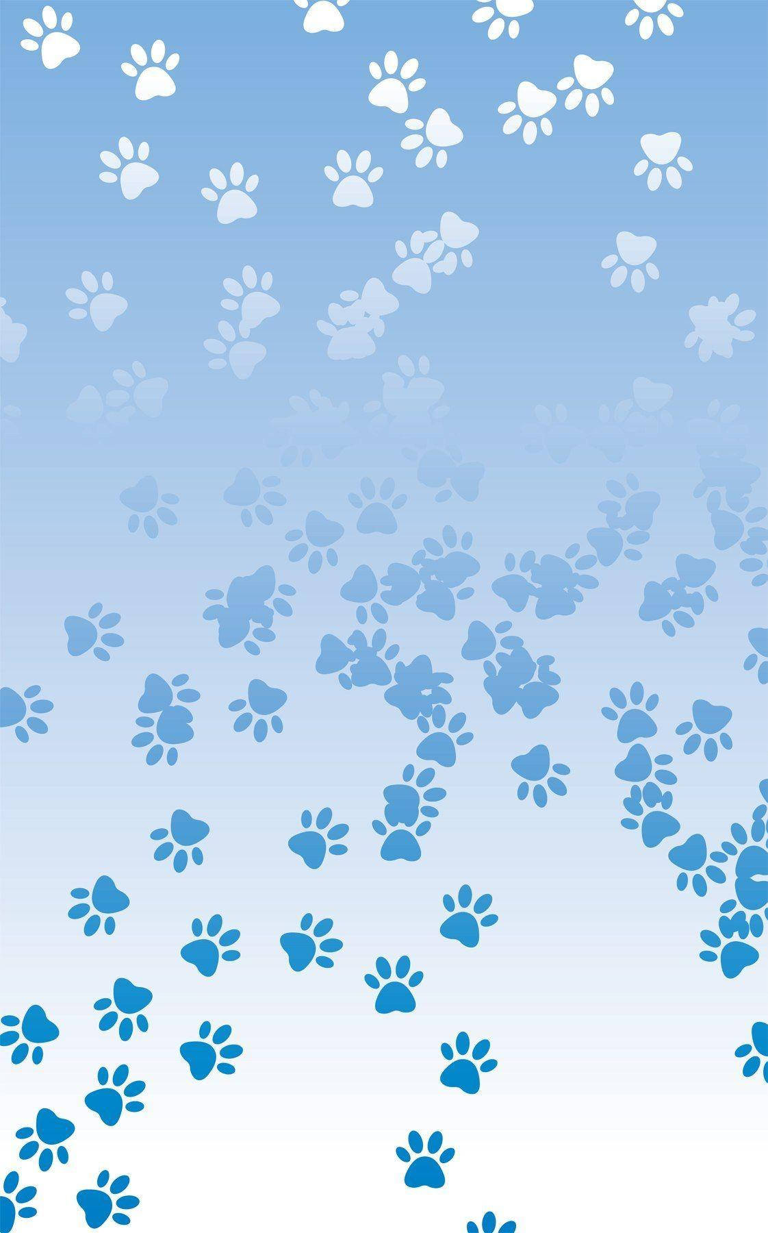 Frostede blå potetryk Wallpapers