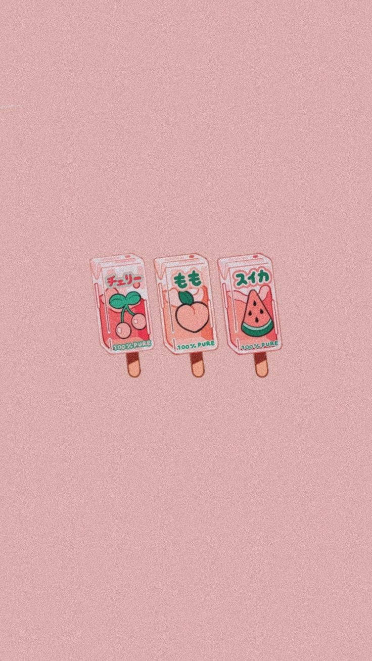 Frugt-ispinde blød æstetik Wallpapers
