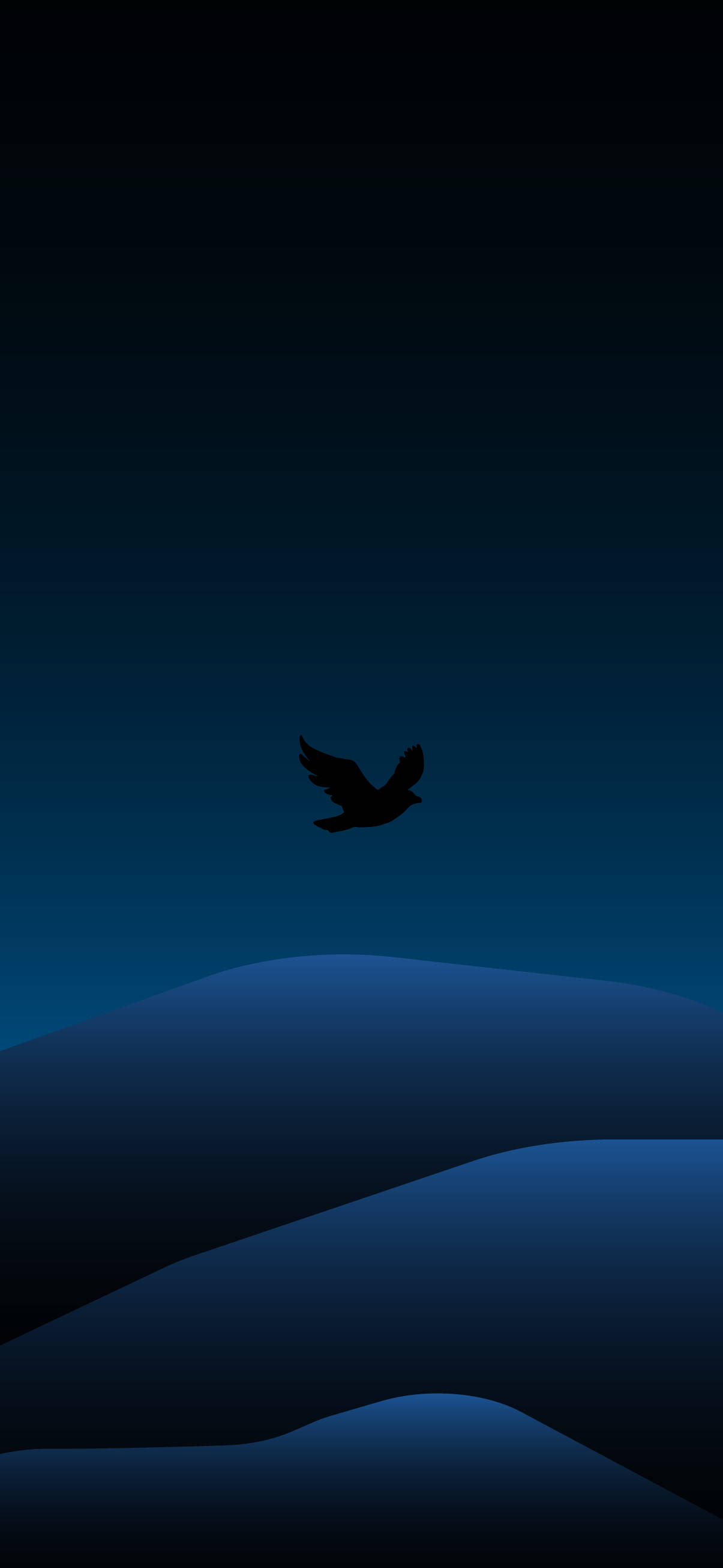 Fugl Flyvende Minimal Mørk iPhone Wallpapers