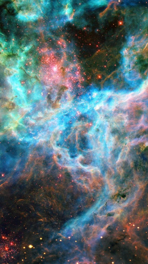 Fuld HD Telefon Farverig Nebula Wallpapers