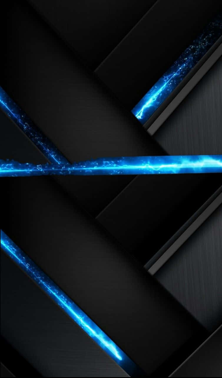 Funklende Blå og Sort Baggrund Wallpapers