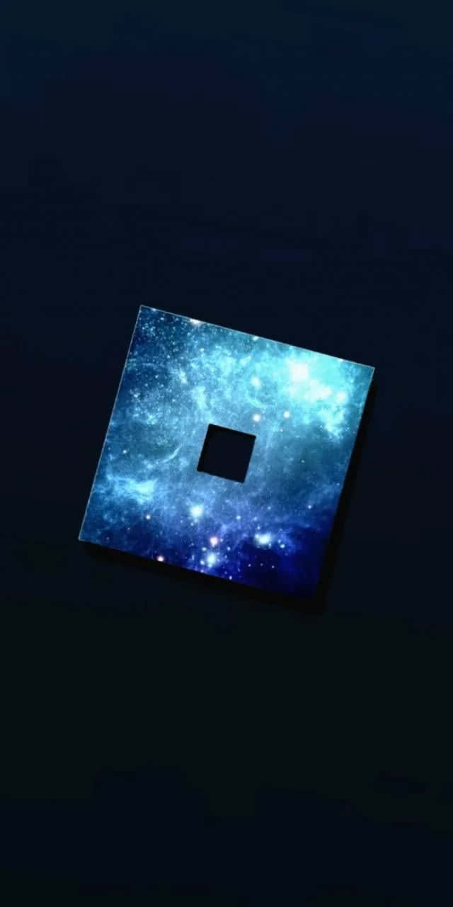 Funklende blåt Roblox-logo Wallpapers