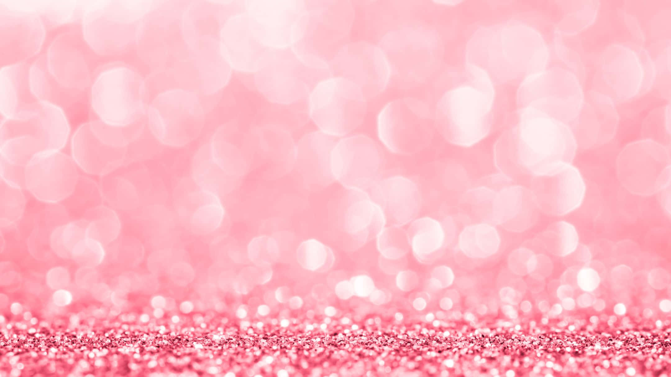 Funklende lyserød bokeh- og glimmerbaggrund Wallpapers