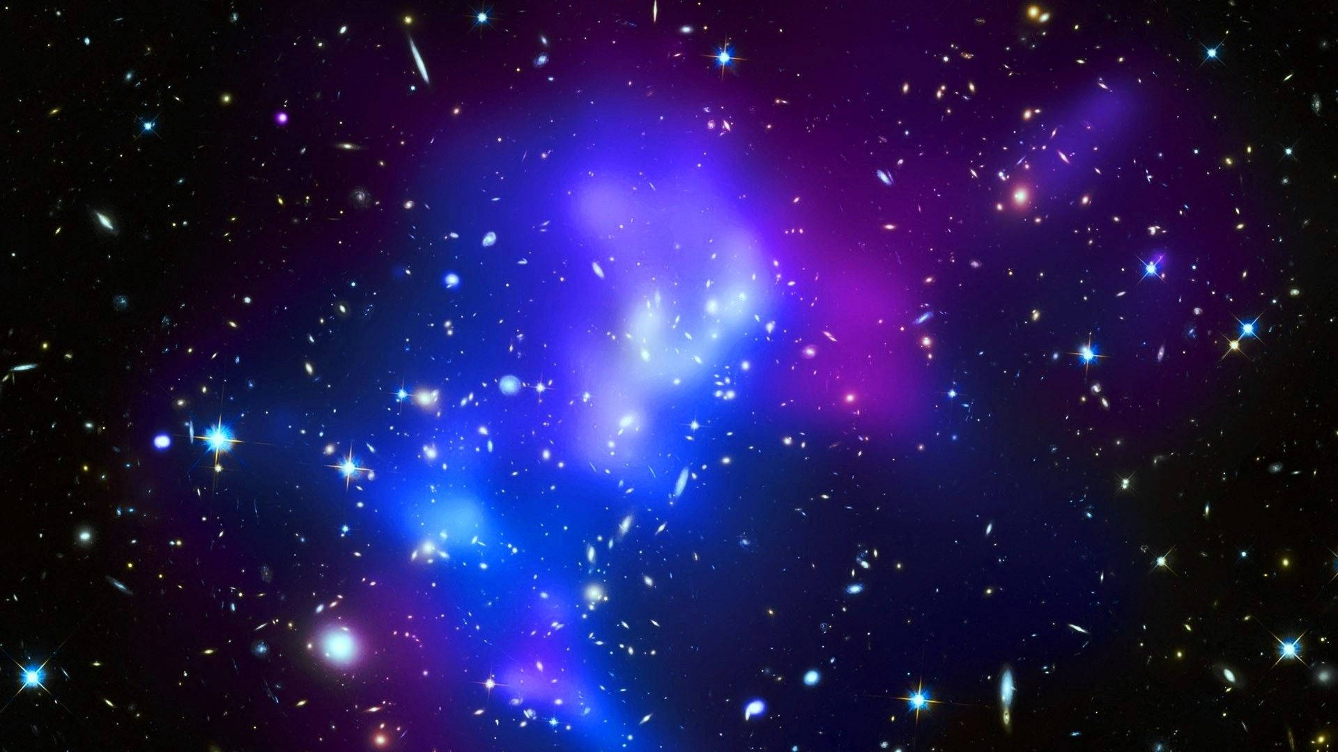 Funklende stjerner i en sød galakse Wallpapers