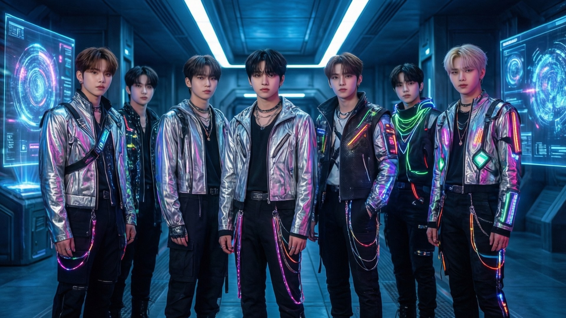Futuristisk Kpop Cyberpunk Wallpapers