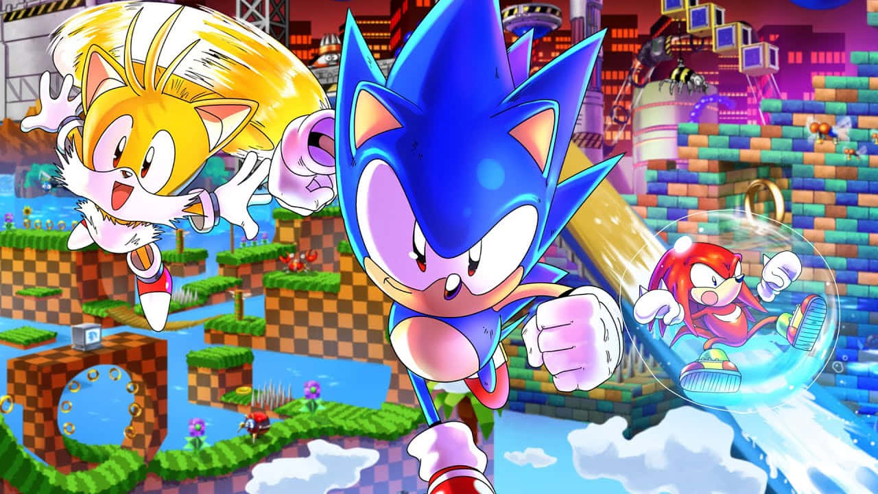 Gå hurtigere end lysets hastighed med Sonic! Wallpapers