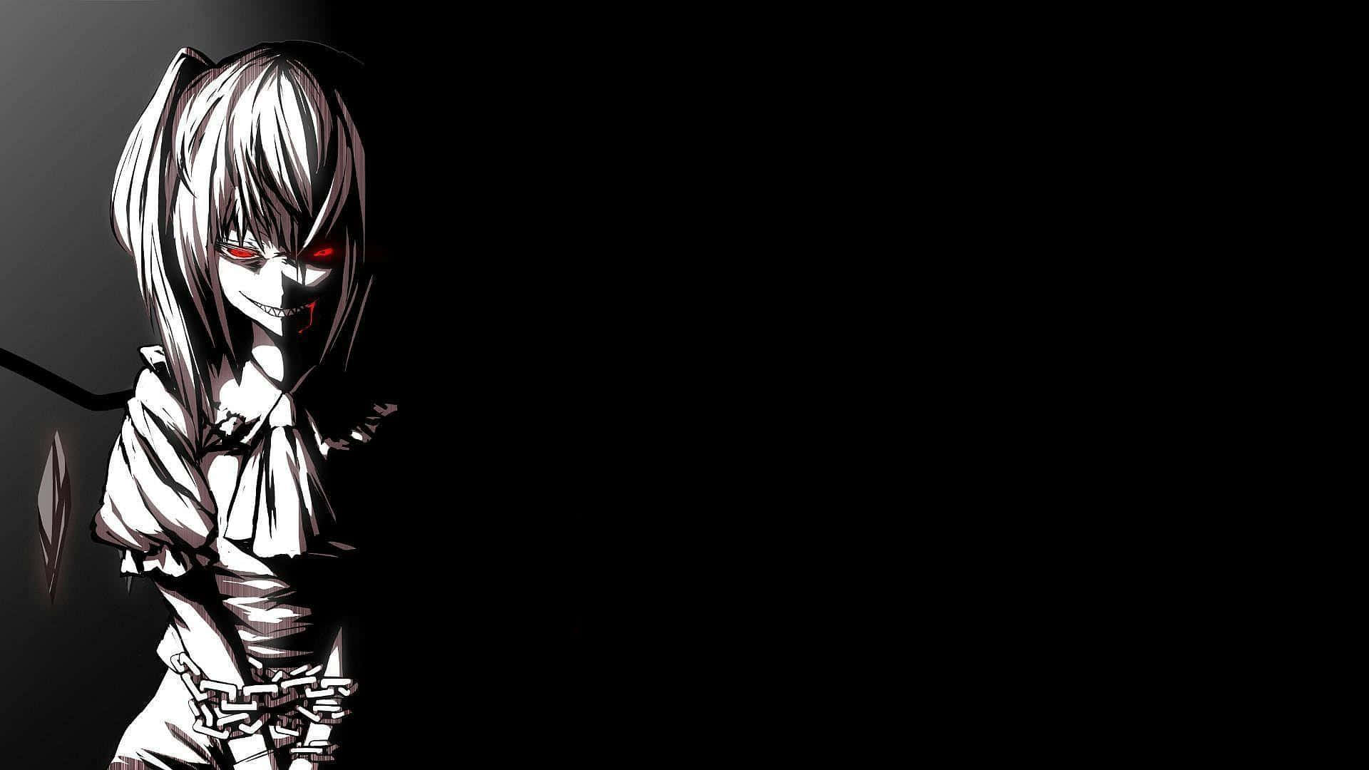 Gådefuld sort anime-æstetik til pc Wallpapers