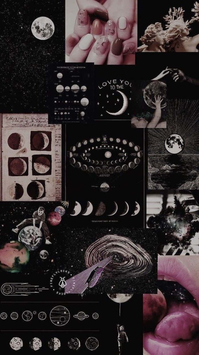 Galakse-sort collage Wallpapers
