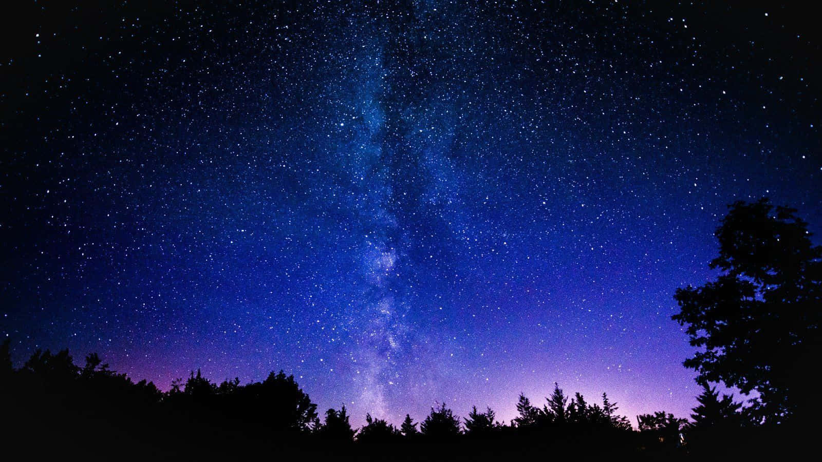 Galaksehimlen buske træer Wallpapers