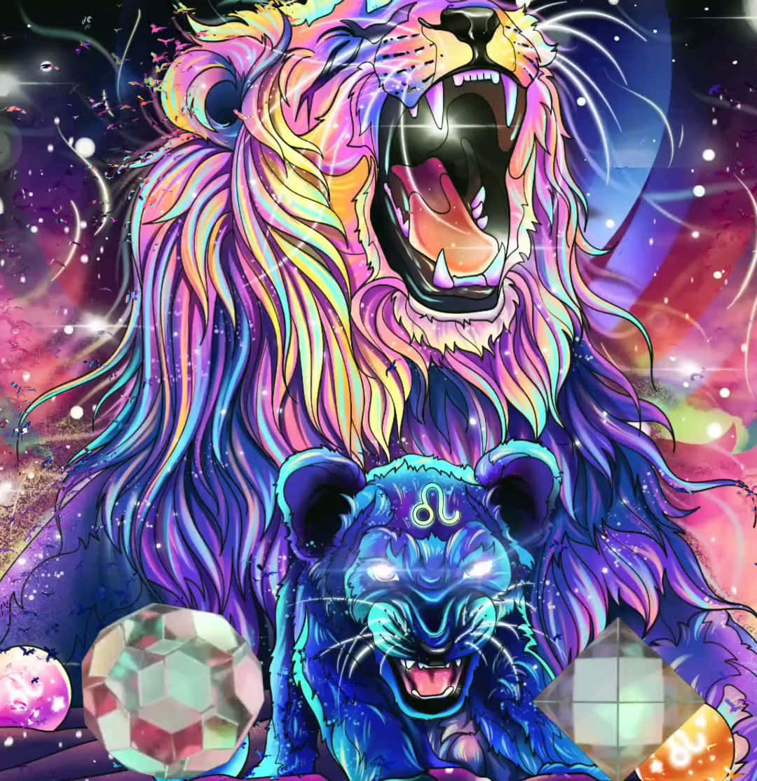 Galakseløve baggrund Wallpapers