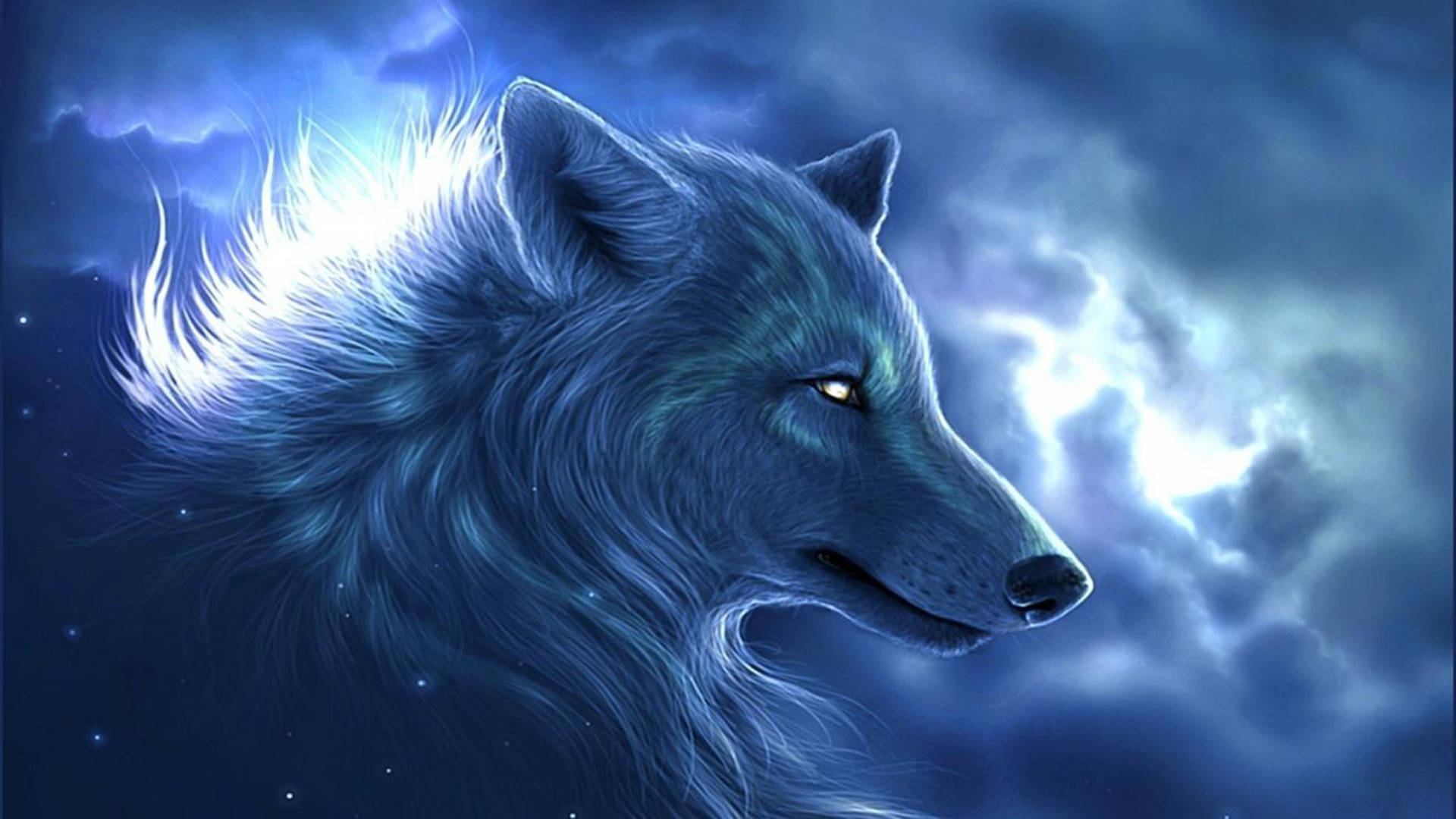 Galakseulv i lynhimlen Wallpapers