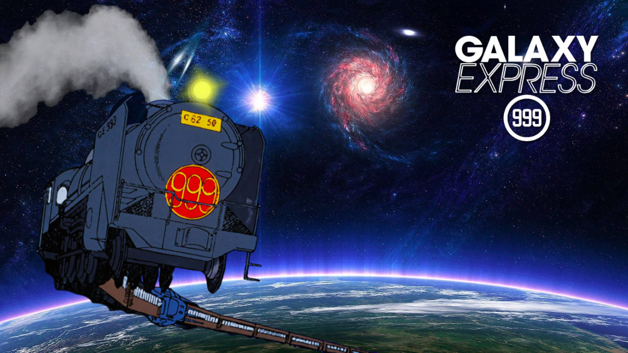 Galaxy Express 999 passerer Jorden Wallpapers