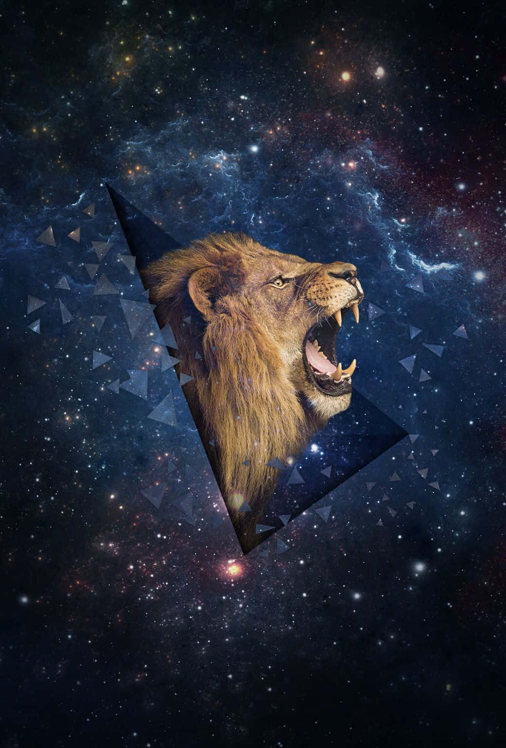Galaxy Løve baggrund Wallpapers