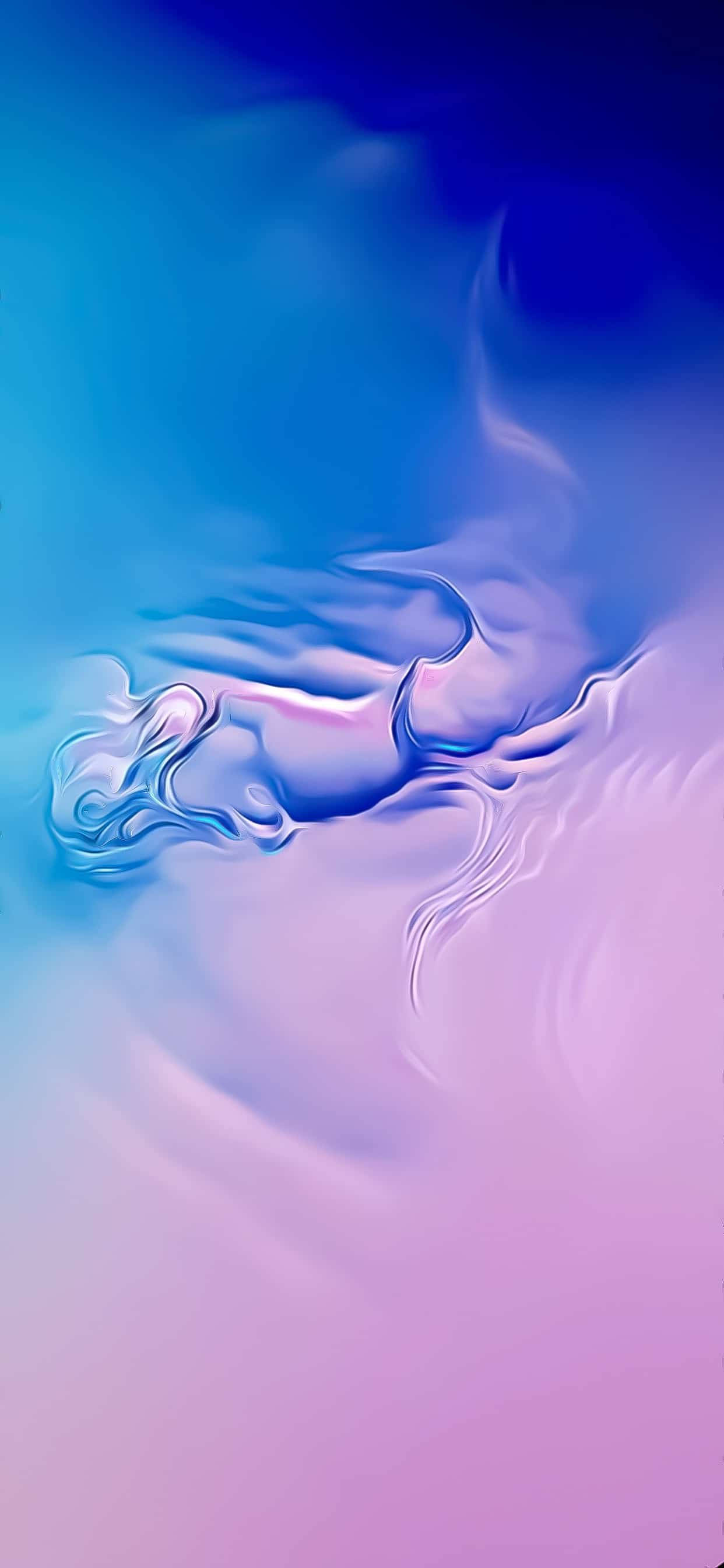 Galaxy S10 Pink Og Blå Gradient Wallpapers