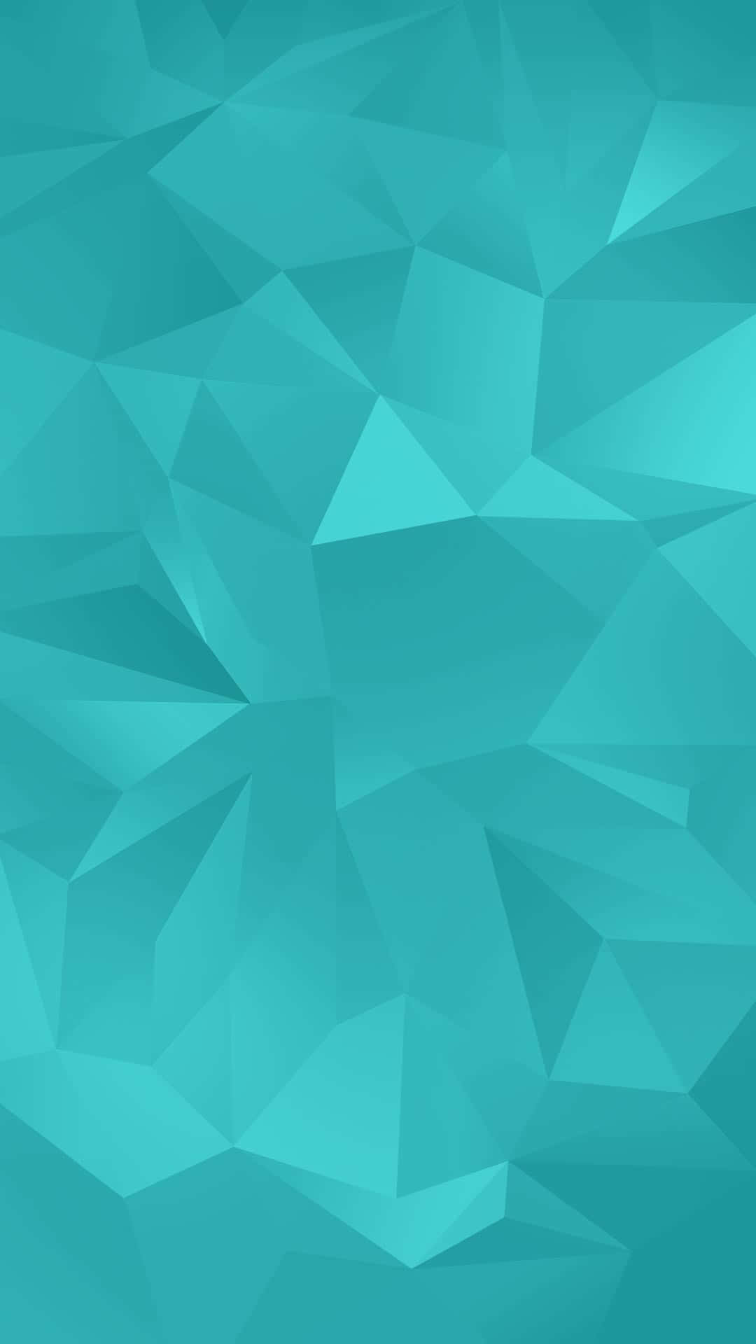 Galaxy S5 Turkis Polygon Tekstur Wallpapers