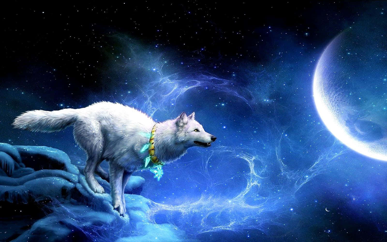 Galaxy Wolves iPhone-skærmtema Wallpapers