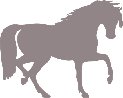 Gallopende hestesilhuet Wallpapers
