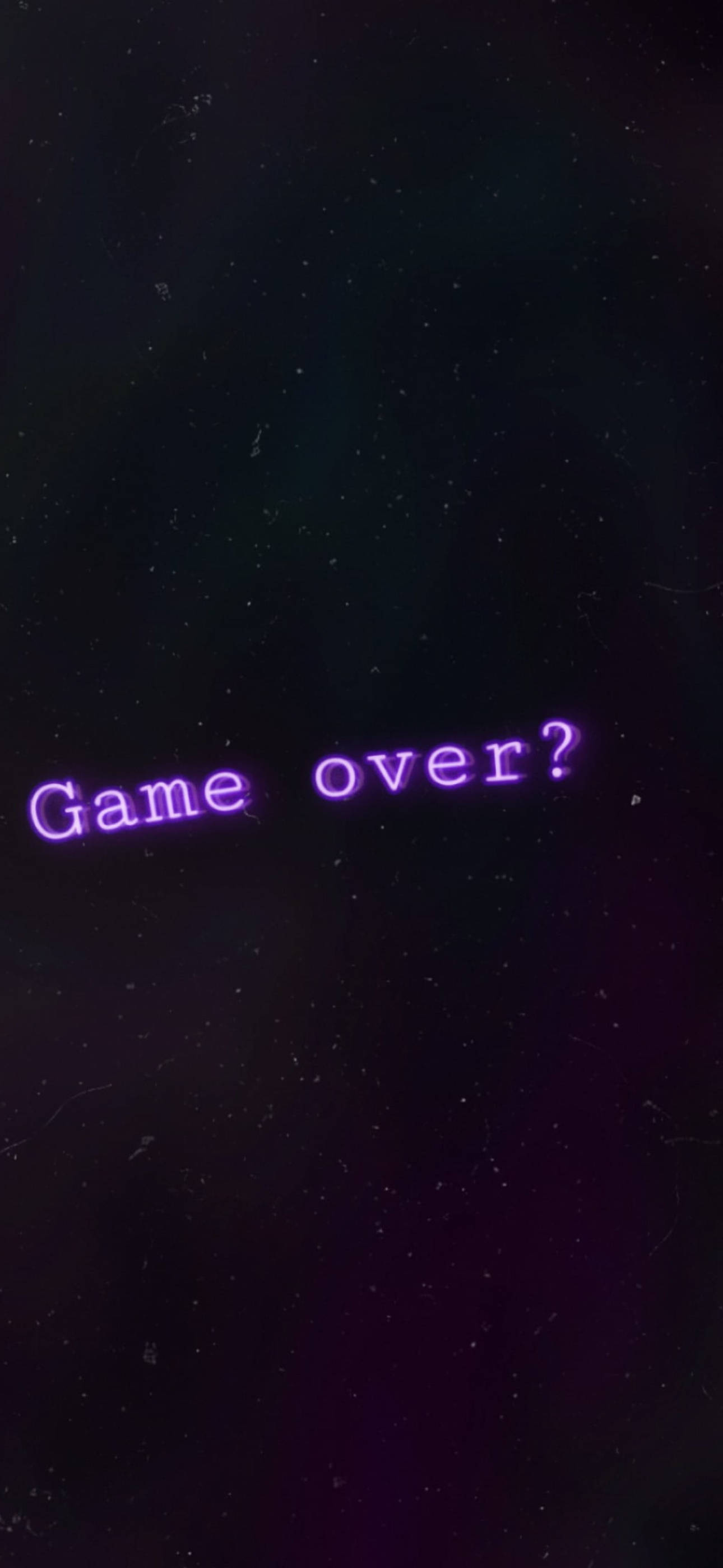 Game Over sort og lilla æstetik Wallpapers