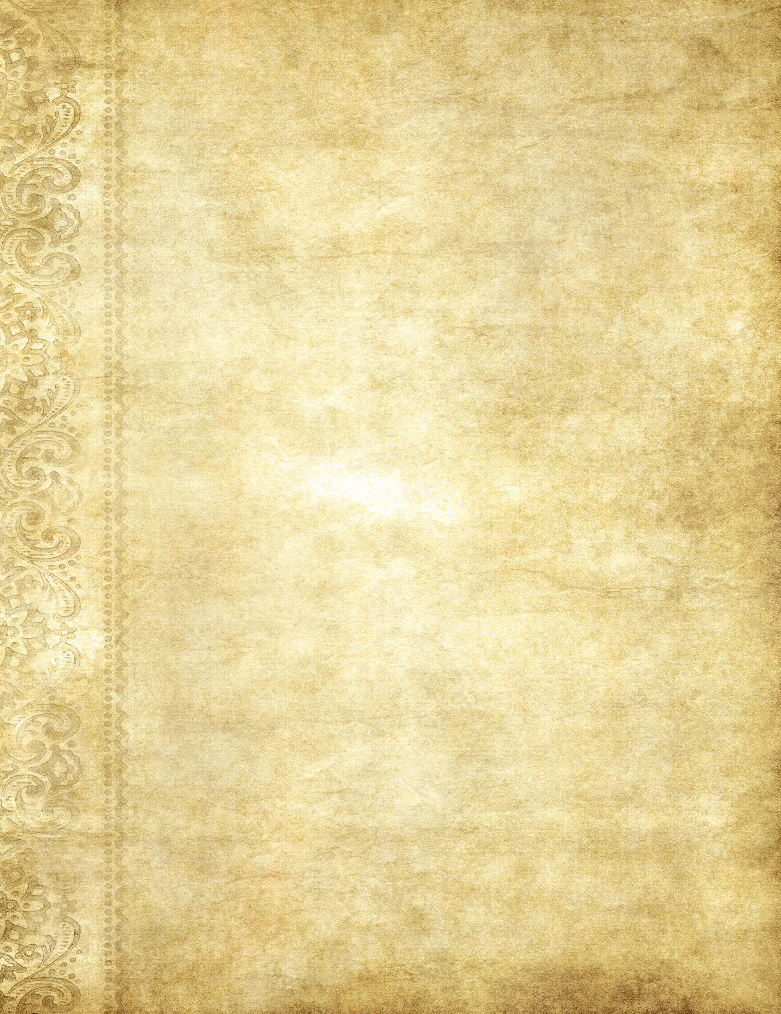 gammel papirbaggrund med en ornamenteret kant Wallpapers