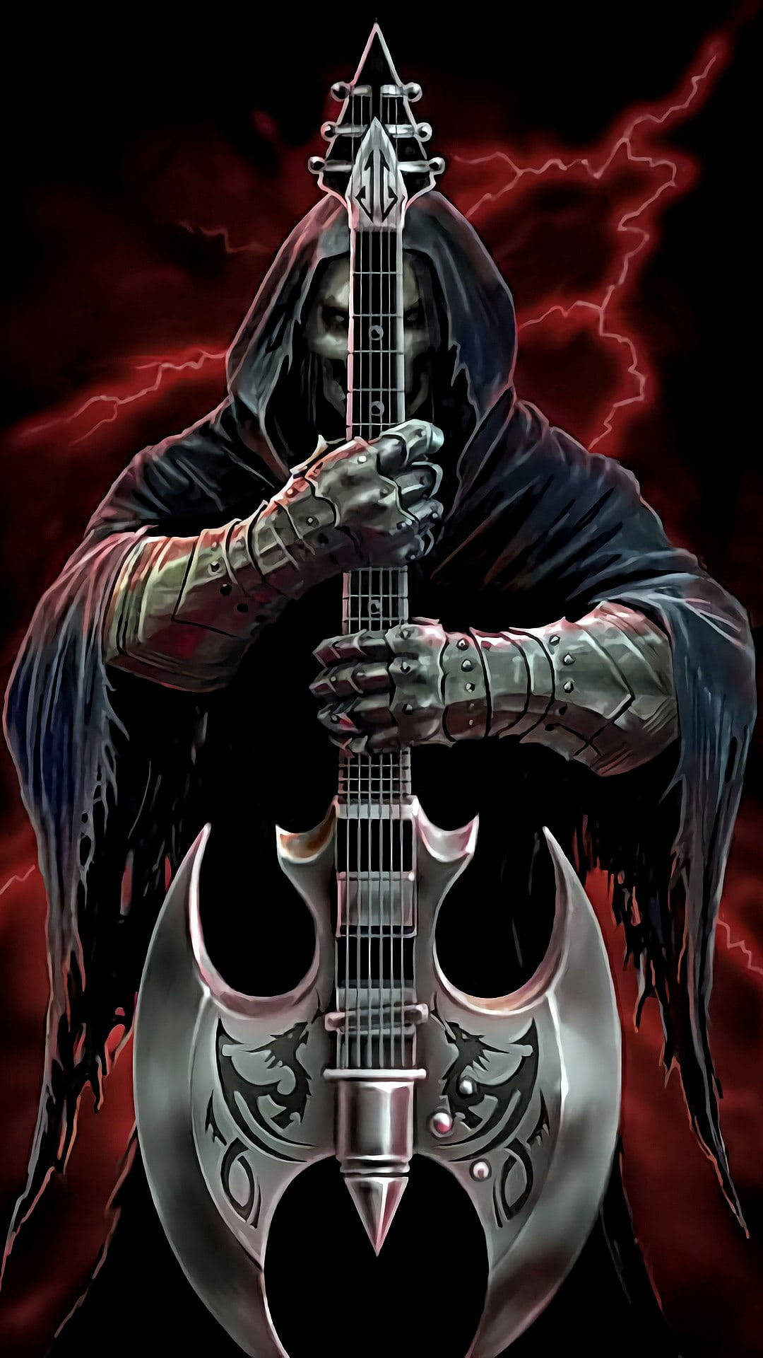 Gangsterkranie med guitar Wallpapers