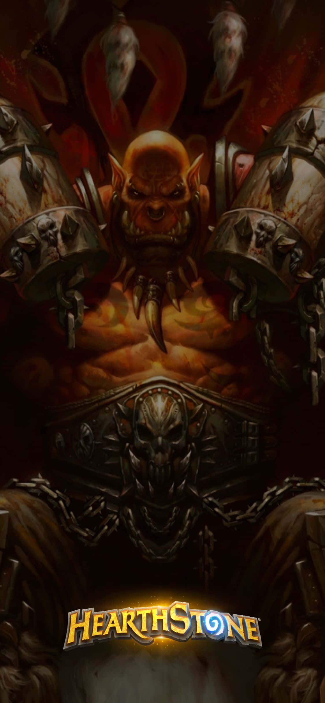 Garrosh Hellscream iPhone XS Hearthstone Baggrund Wallpapers