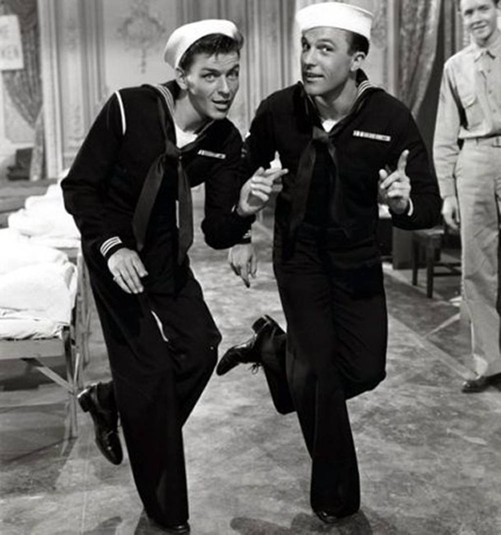 Gene Kelly sort/hvid Wallpapers