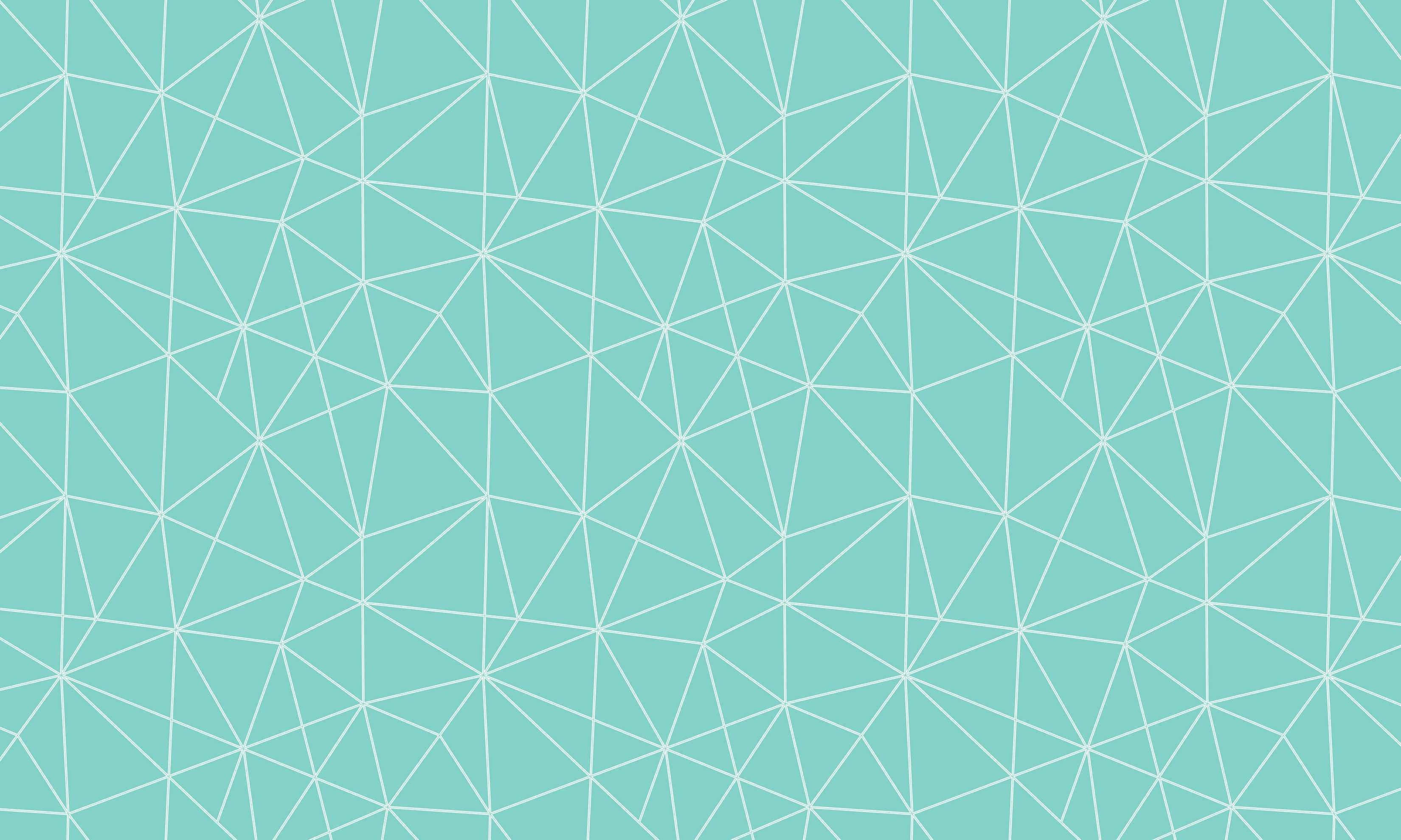Geometrisk design på pastelgrøn Wallpapers