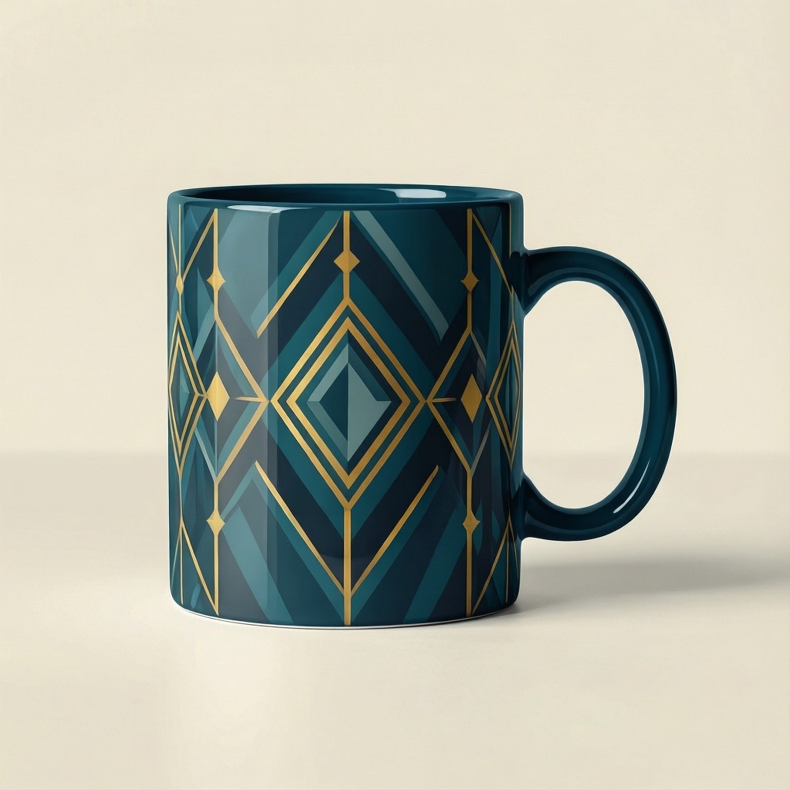 Geometrisk kaffekop Wallpapers