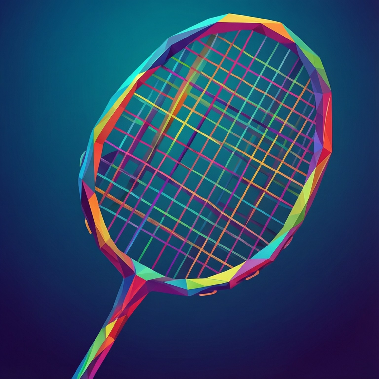 Geometrisk low poly-ketsjer Wallpapers