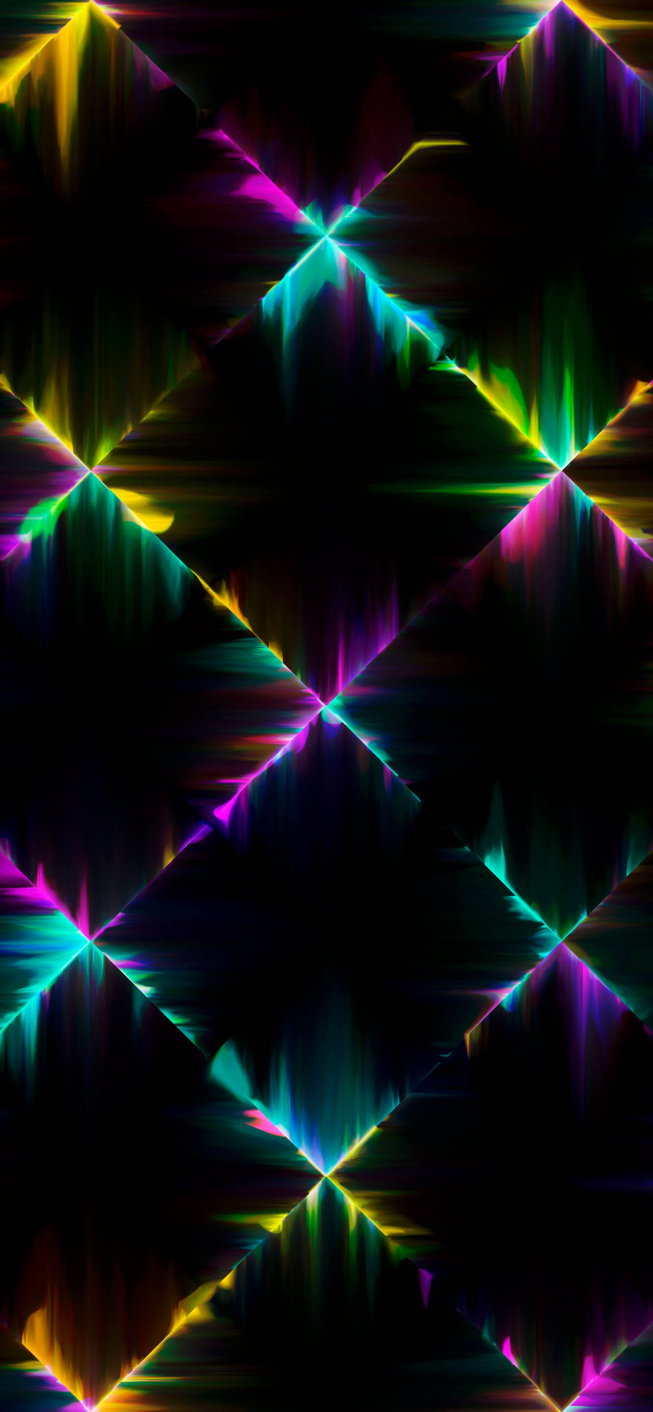 Geometrisk Mønster Neon Æstetisk iPhone Wallpapers