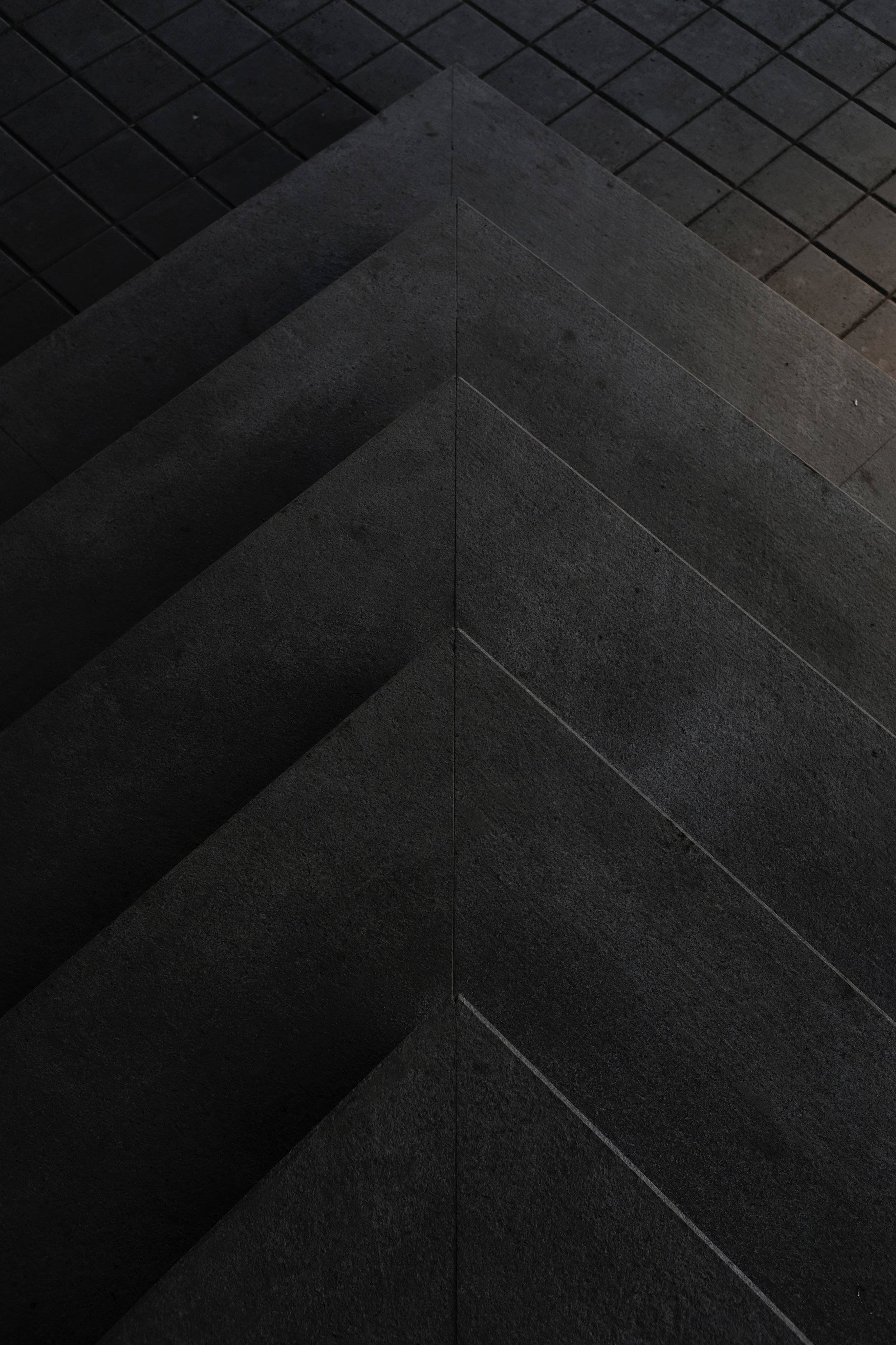 Geometrisk trekant cement mørk tilstand Wallpapers
