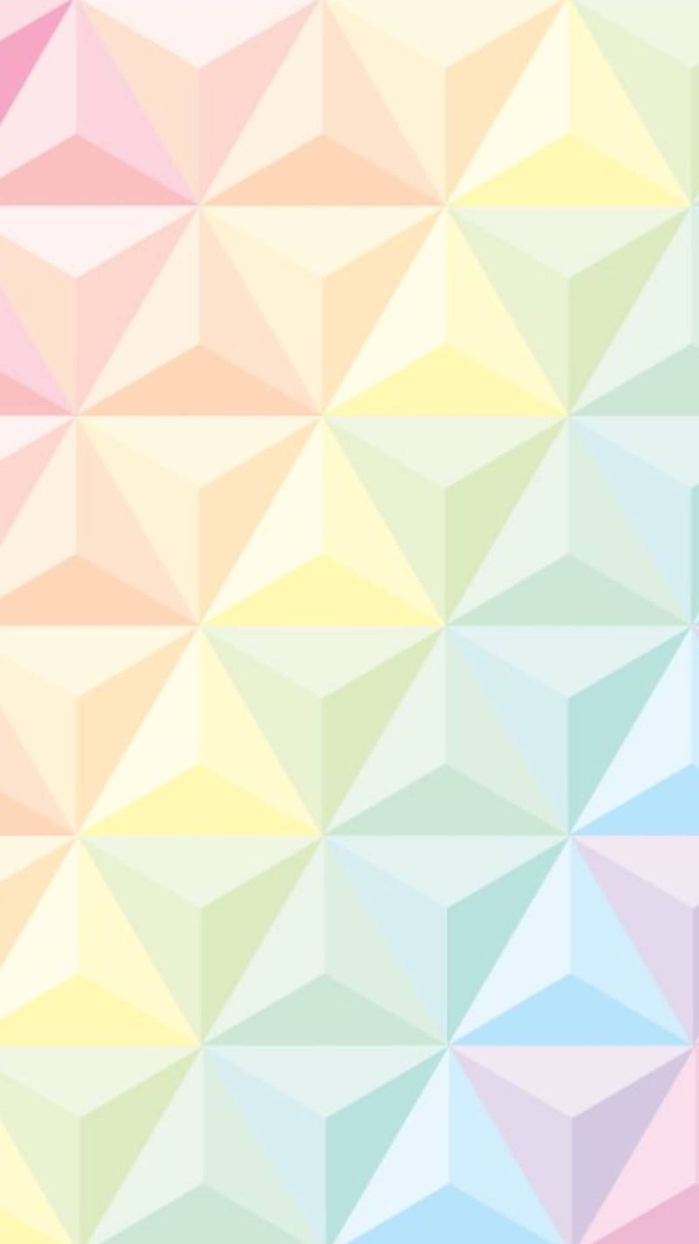 Geometrisk trekant i pastelregnbue vektorkunst Wallpapers