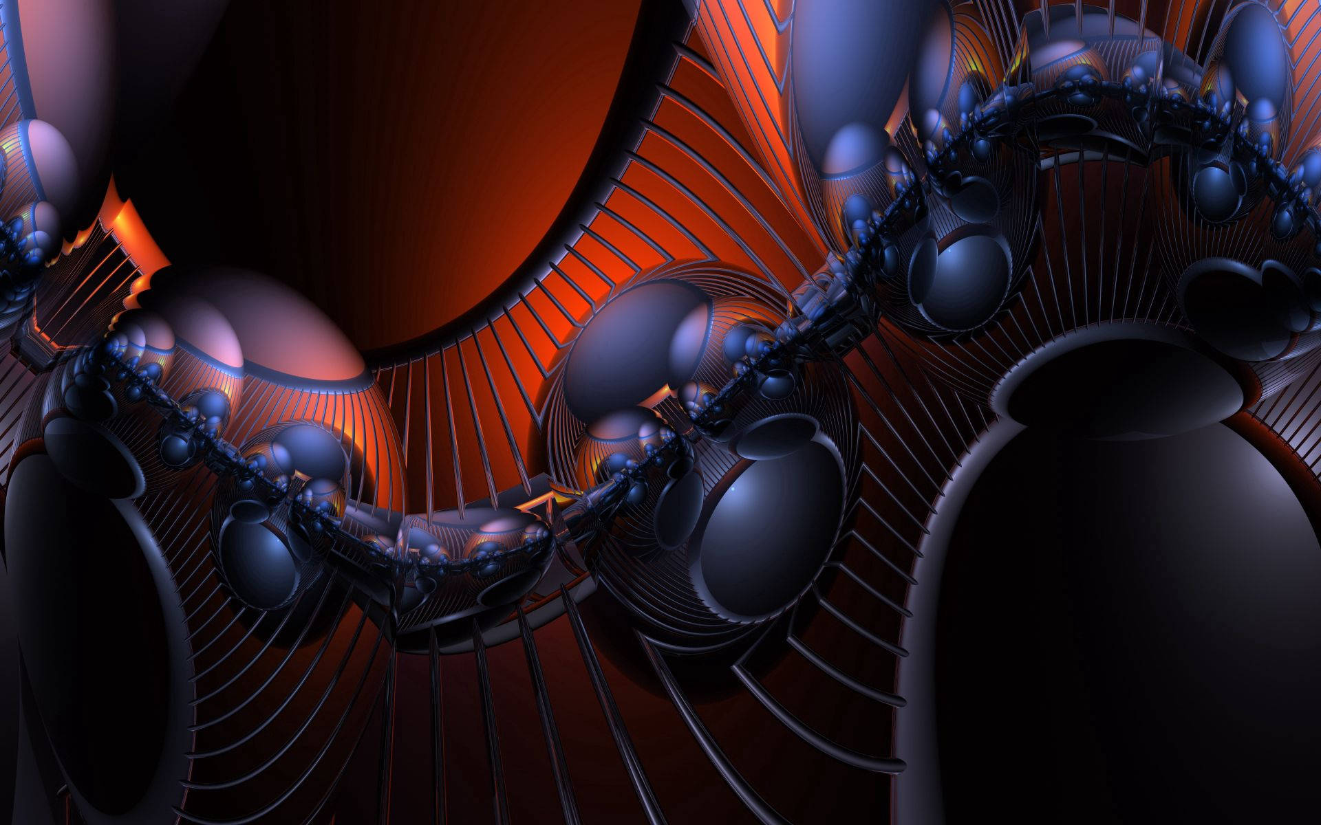 Geometriske baner af farve og former Wallpapers