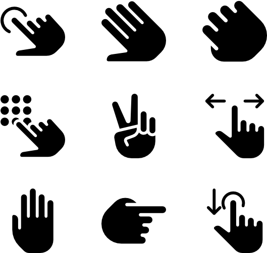 Gestus ikonsæt Wallpapers