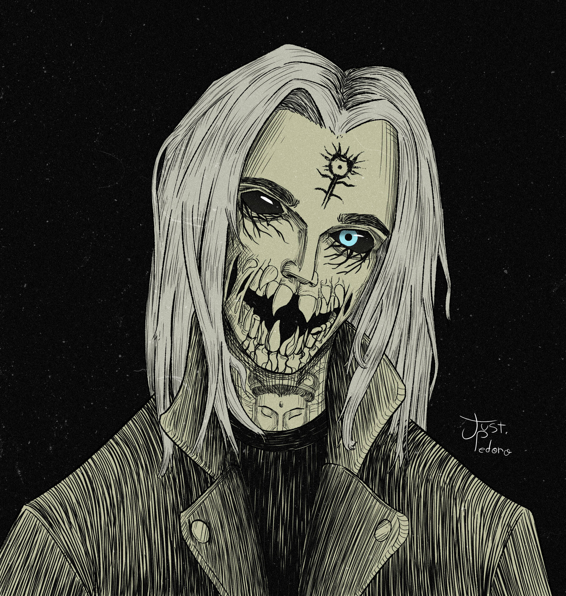 Ghostemane Monstrøse Tænder Wallpapers