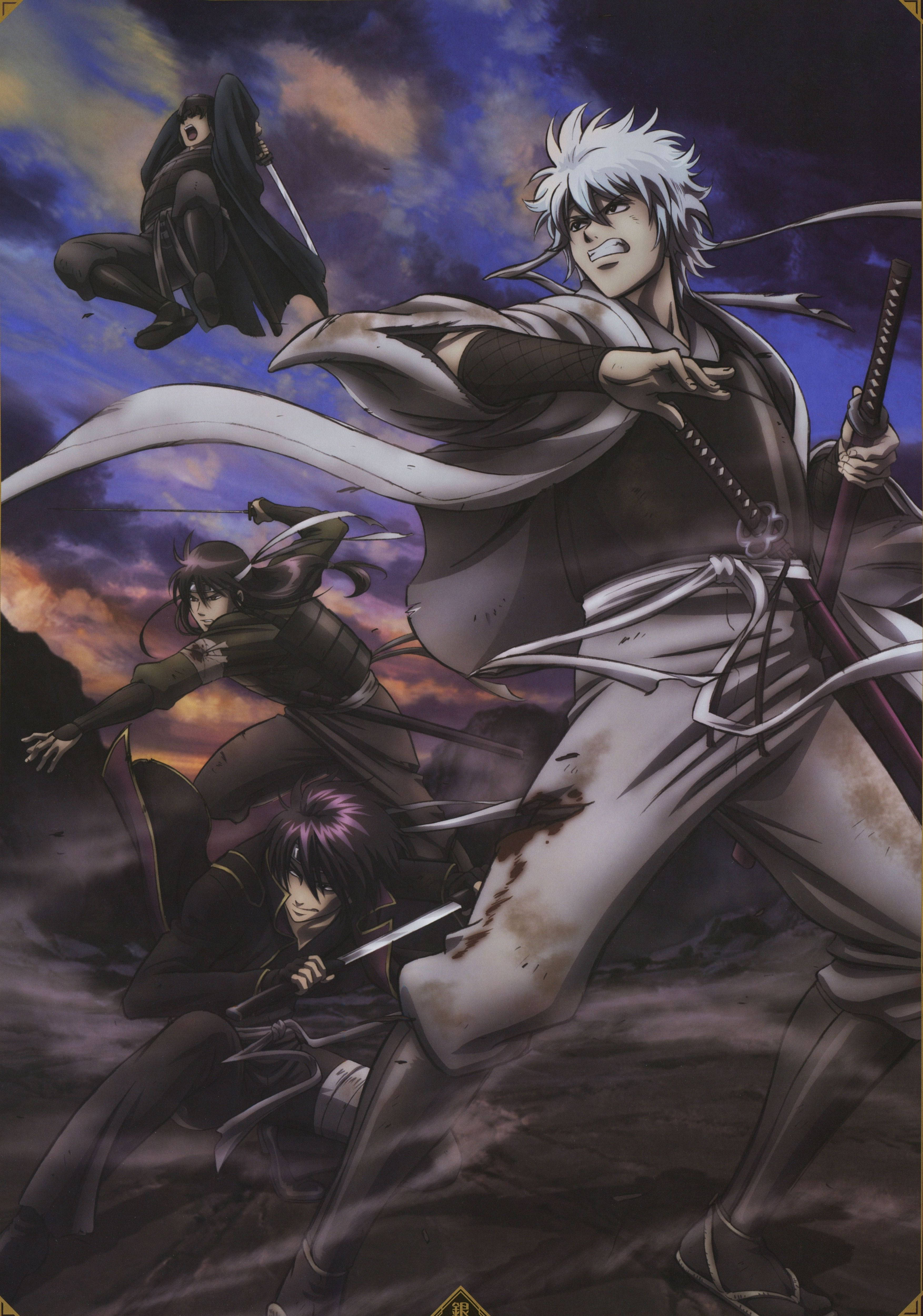 Gintama-karakterer klar til kamp Wallpapers