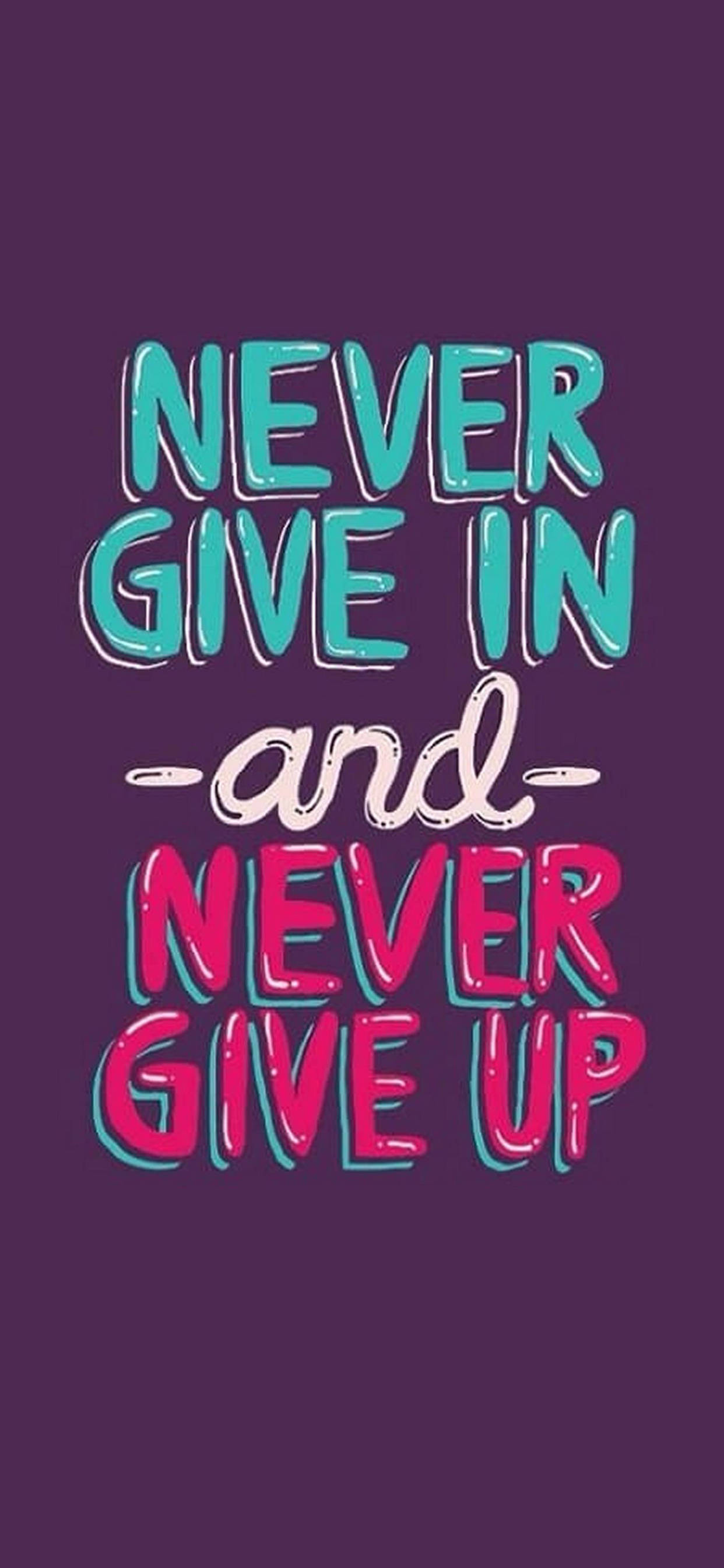Giv Aldrig Op Motiverende iPhone Wallpapers