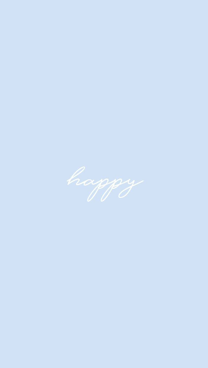 Glad Enkel Blå Æstetik Wallpapers