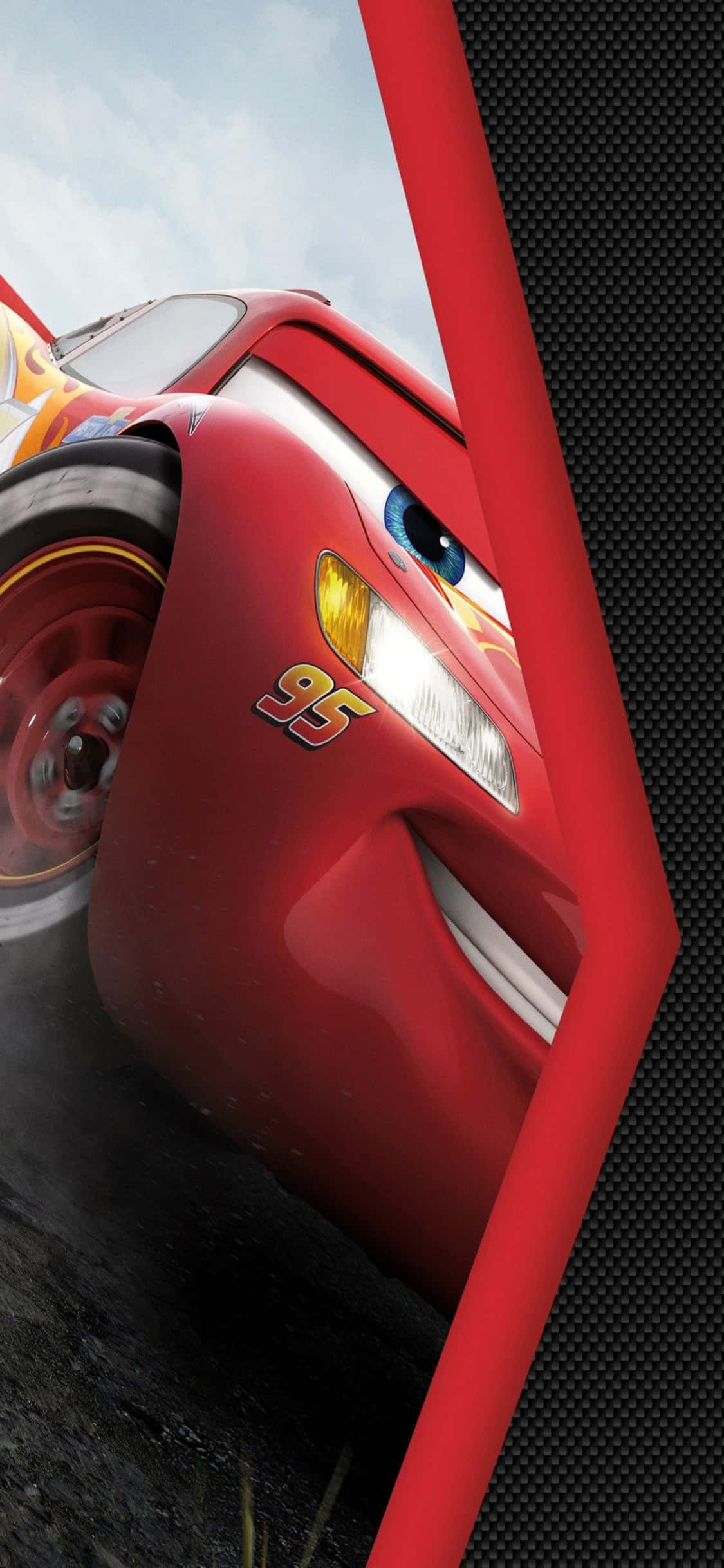 Glad Lightning McQueen iPhone X Biler Baggrund Wallpapers
