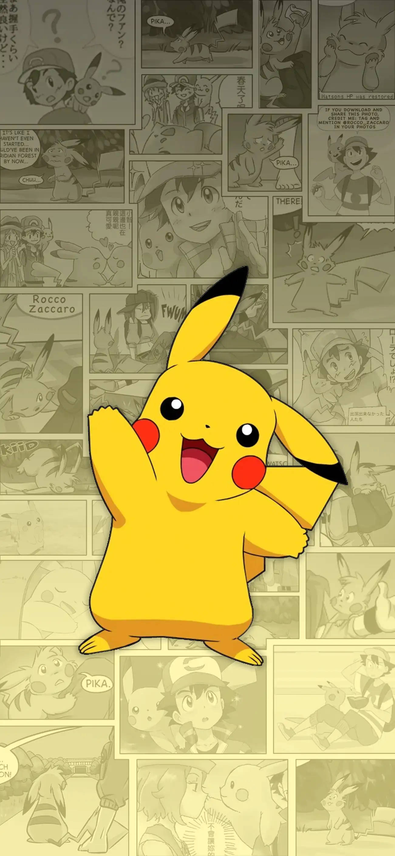 Glad Pikachu iPhone Wallpapers