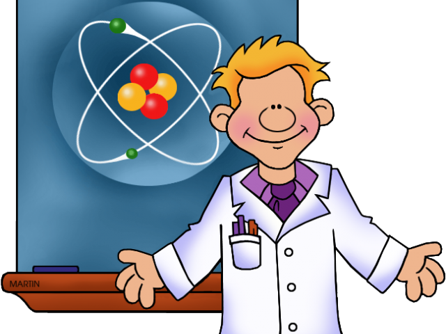 Glad Videnskabsmand Cartoon Atom Baggrund Wallpapers