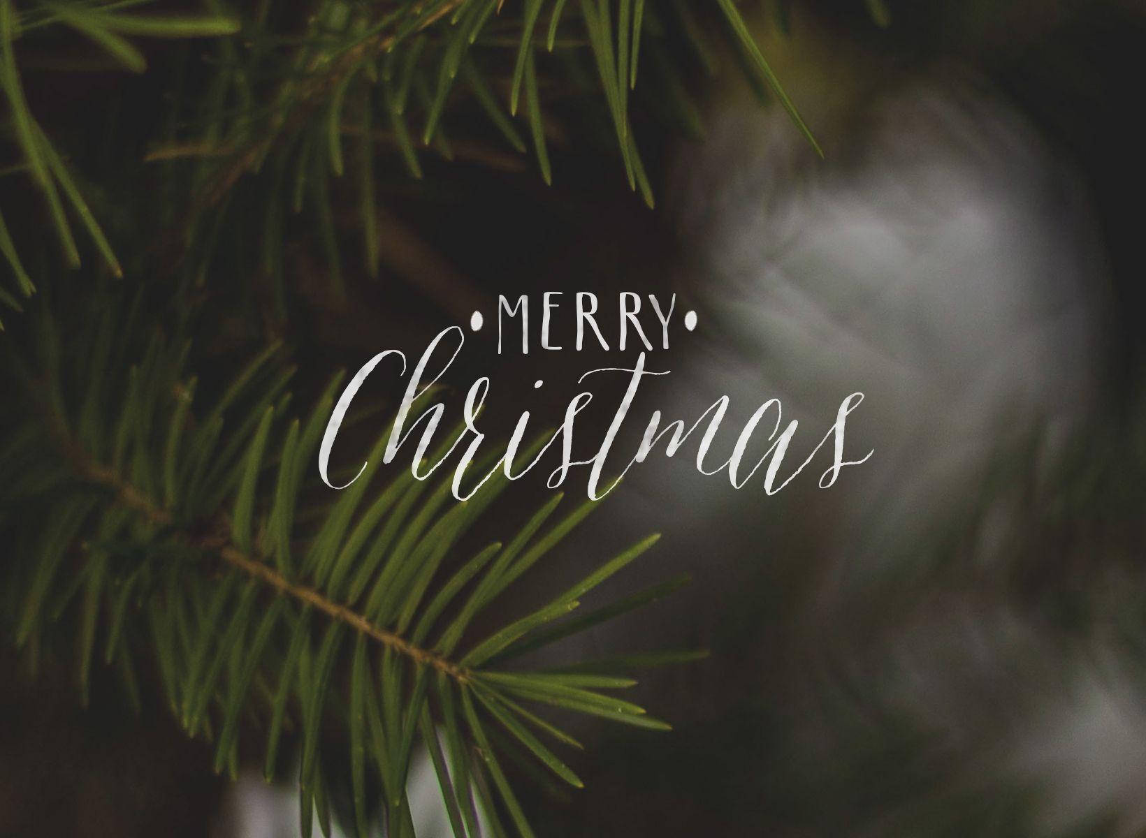 Glædelig jul æstetisk skrivebord Wallpapers