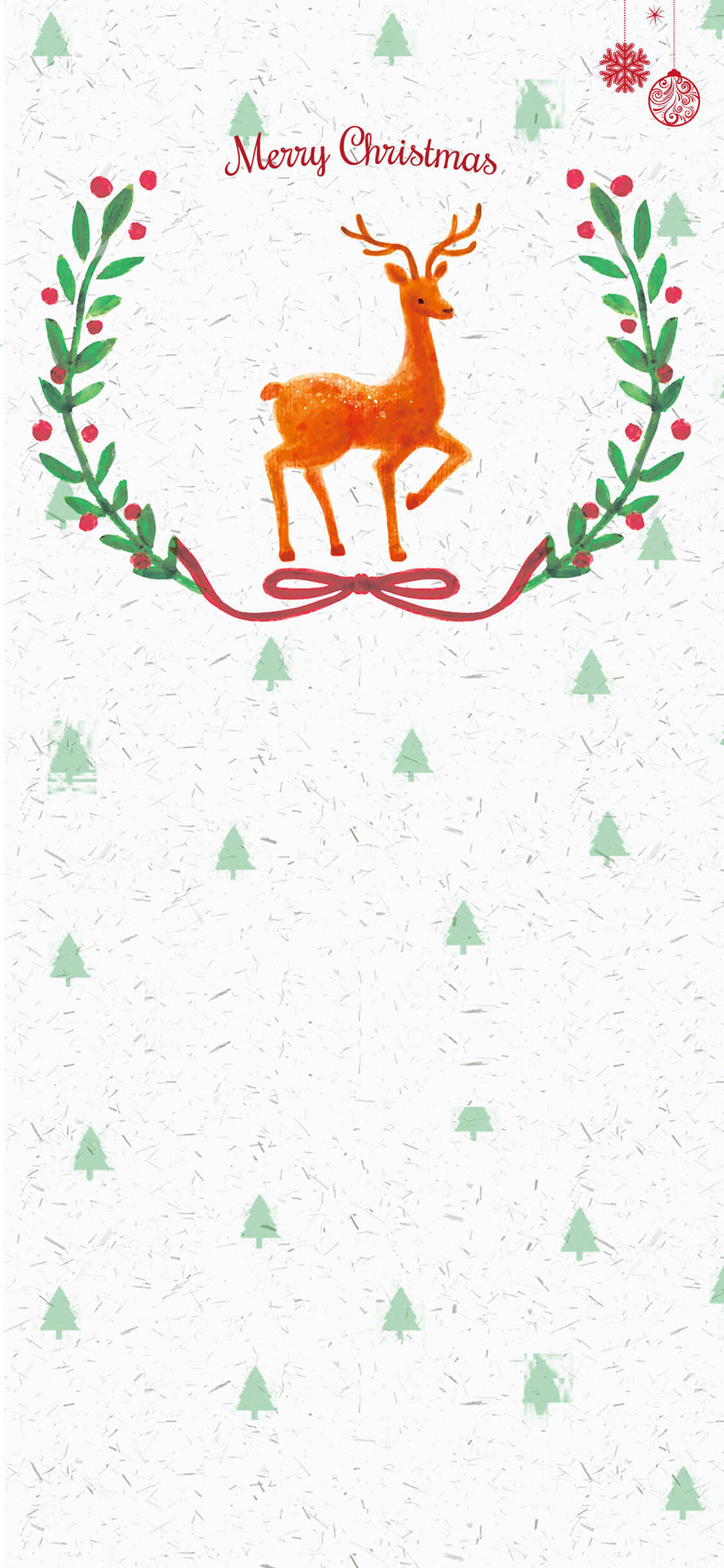 Glædelig Jul Simpel Rensdyr Wallpapers